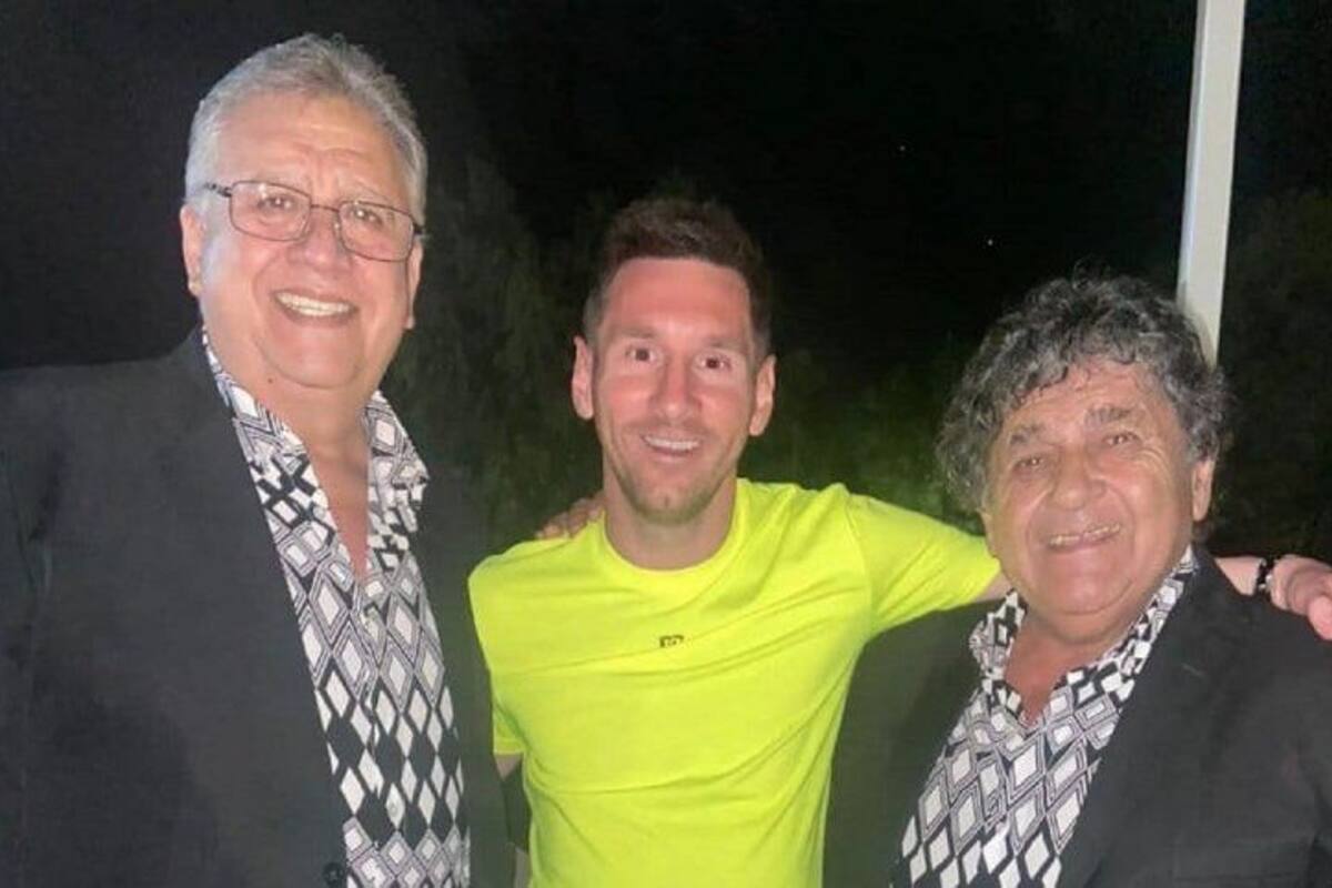 Lionel celebró la navidad en Rosario al ritmo de Los Palmeras.