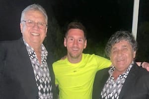 Lionel celebró la navidad en Rosario al ritmo de Los Palmeras.