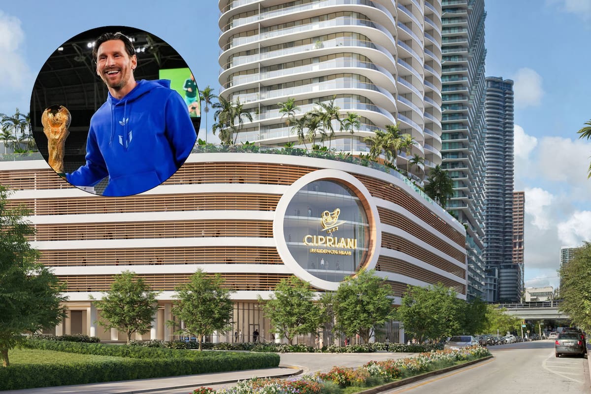 Lionel Messi adquirió cuatro departamentos de lujo en la torre Cipriani Residences, en el exclusivo barrio de Brickell, Miami