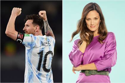 Lionel Messi, al frente de la Selección Nacional, y Paula Chaves, conductora de Bake off, el gran pastelero, los protagonistas del domingo