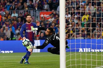 Lionel Messi autor del tercer gol de Barcelona