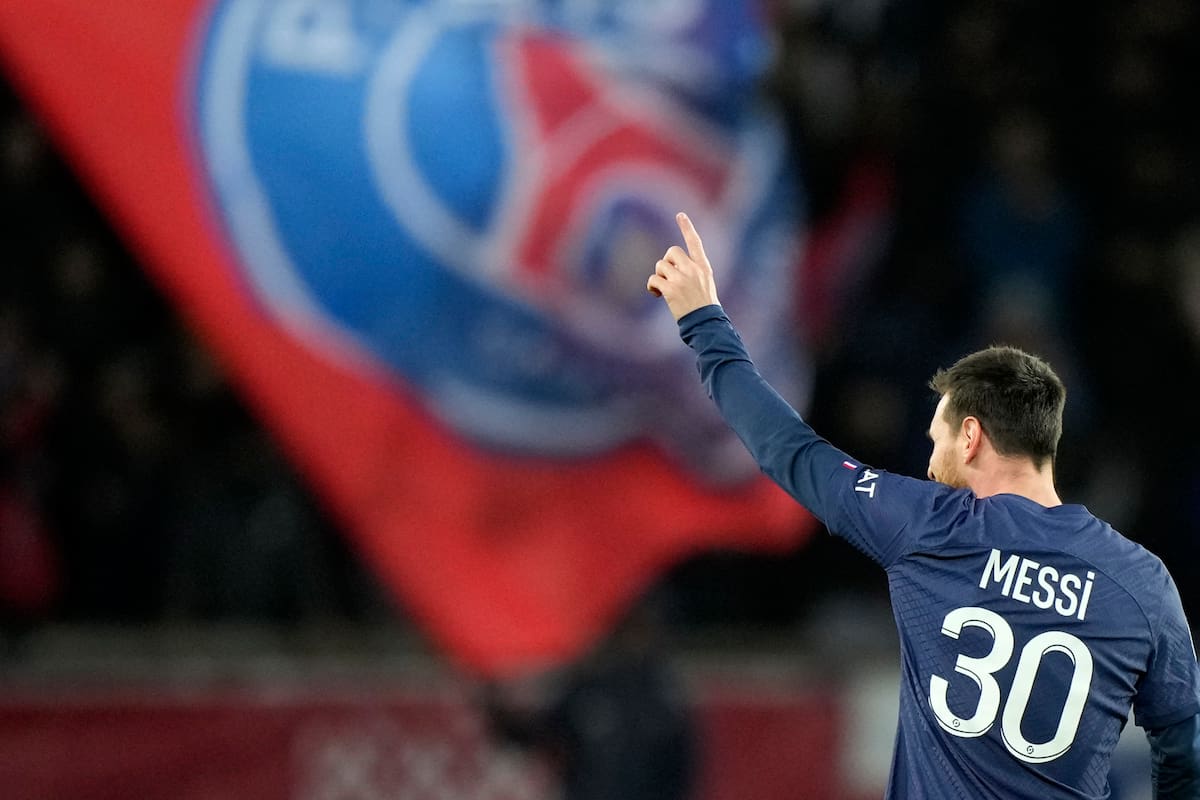 Lionel Messi celebra su gol ante Angers, el miércoles pasado. Este domingo vuelve a jugar con PSG