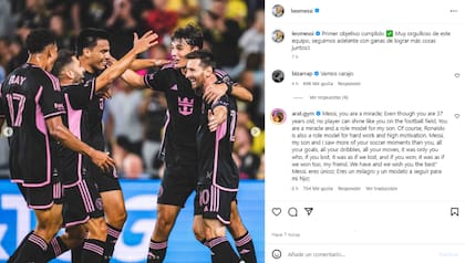 Lionel Messi celebró en Instagram la victoria de Inter Miami (Foto: Instagram @leomessi)
