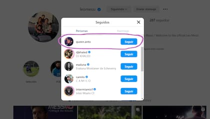 Lionel Messi comenzó a seguir a una fanpage de Anto Roccuzzo (Foto: Instagram @leomessi)