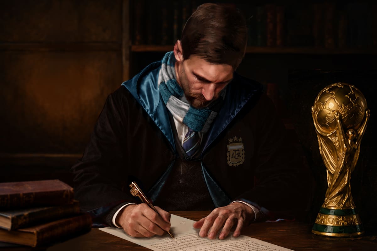 Lionel Messi, como Harry Potter