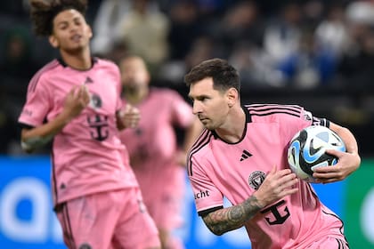 Lionel Messi, con la camiseta de Inter Miami, de la MLS estadounidense