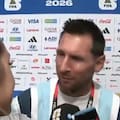 El curioso ida y vuelta de Messi con Sofi Martínez en zona mixta