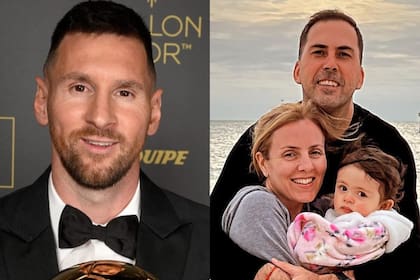 Lionel Messi conoció a la hija de Cora Debarbieri y Martín Arévalo (Foto: Instagram @leomessi / @martinarevalo1)