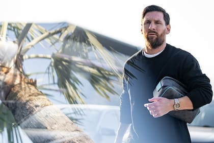 Lionel Messi, de regreso, con las palmeras de fondo