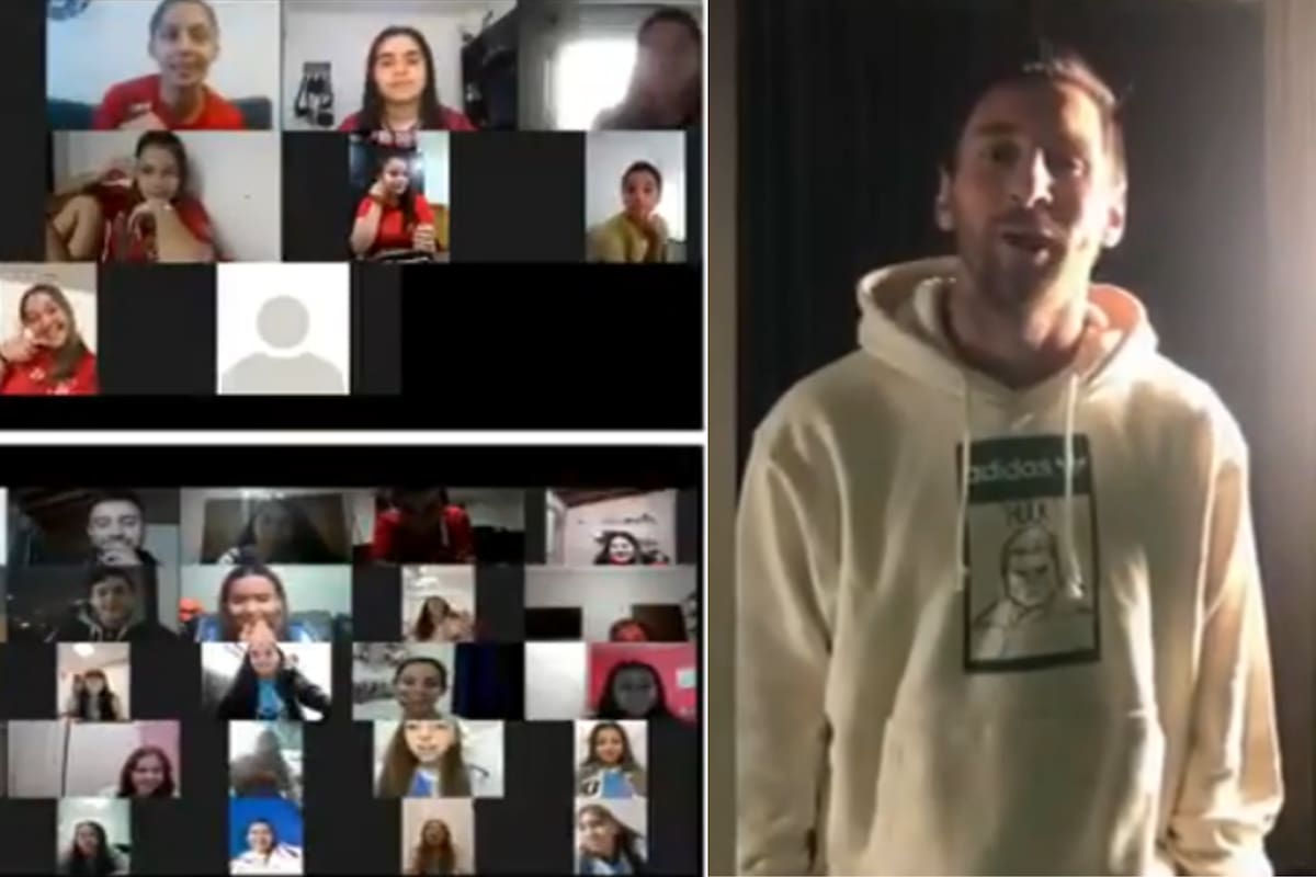 Lionel Messi dejó con la boca abierta a las jugadoras de handball de Huracán tras enviarles un mensaje