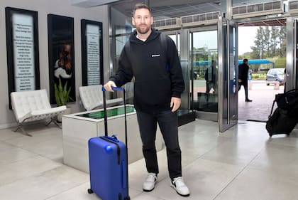 El capitán está listo: Lionel Messi se reencontró con sus compañeros de la selección en Ezeiza