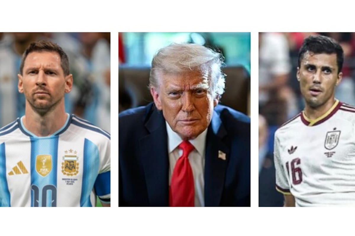 Lionel Messi, Donald Trump y Rodrigo Hernández (Ảnh: archivo)