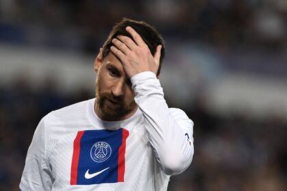 Lionel Messi durante el partido del sábado, que consagró campeón a París Saint-Germain de la liga francesa