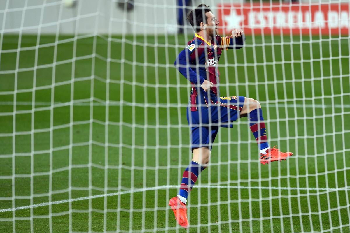 Lionel Messi durante el partido que disputaron el Barcelona y el Betis, el 7 de noviembre de 2020.