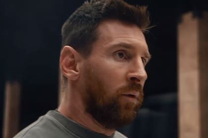 Lionel Messi, durante el video promocional de Arabia Saudita