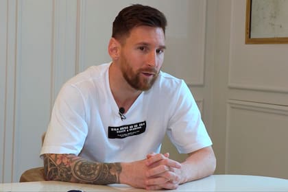 Lionel Messi, durante la entrevista con el diario Sport, de Barcelona. Captura de video