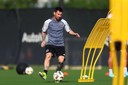 Lionel Messi, durante uno de los ensayos de Inter Miami en Fort Lauderdale