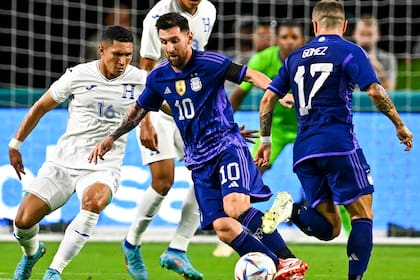 Lionel Messi, el capitán de la selección argentina. (Photo by CHANDAN KHANNA / AFP)