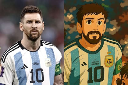Lionel Messi en el "modo Studio Ghibli" de ChatGPT