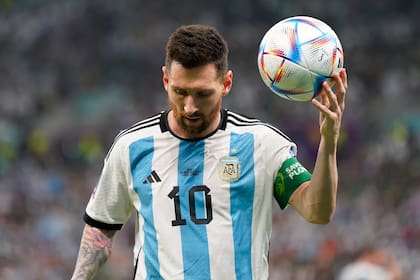Lionel Messi, en el Mundial 2022, cuando Argentina le ganó a México en su camino rumbo al título