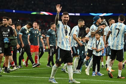 Lionel Messi en la Finalissima