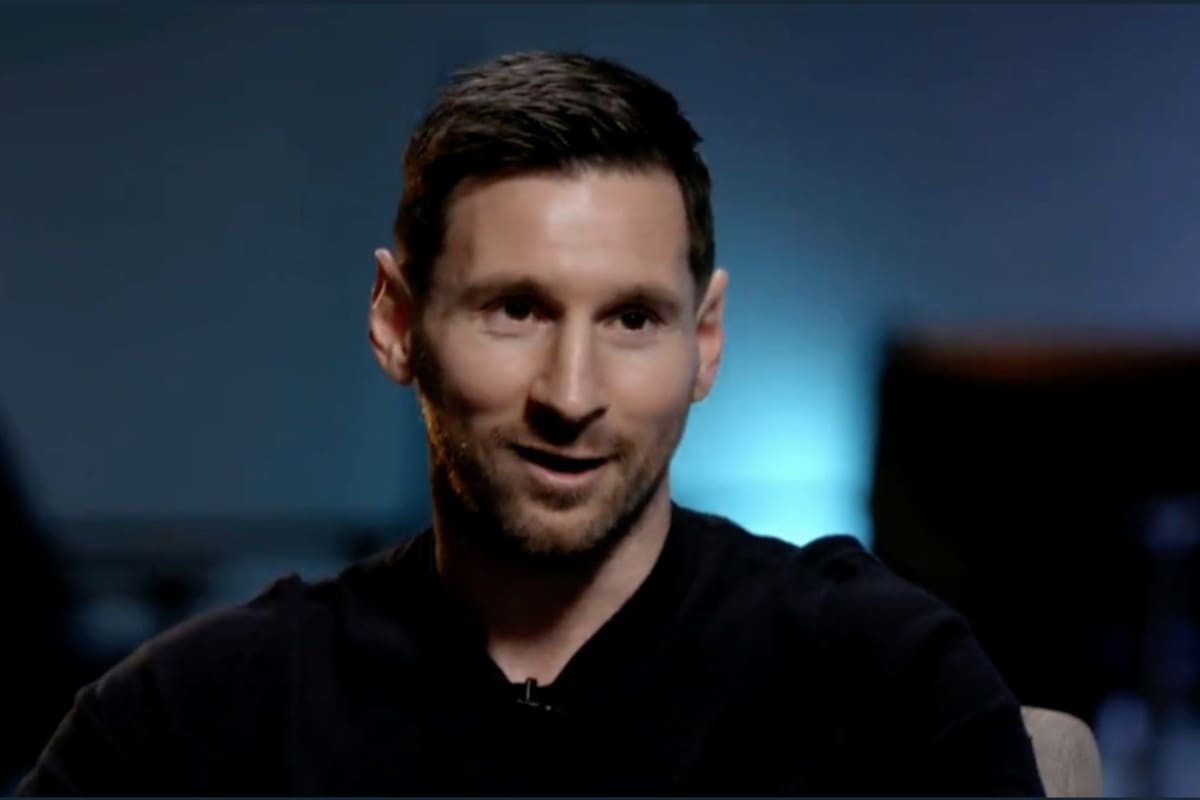 Lionel Messi, en la entrevista con Jorge Valdano