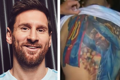 Lionel Messi escribió un comentario en las redes sociales al ver el tatuaje de un hincha brasileño
