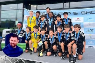 Los videos de Thiago Messi en la consagración de la academia de Inter Miami