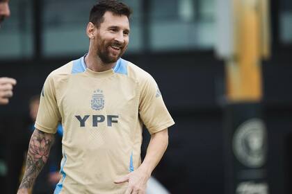 Lionel Messi, feliz en el reencuentro con la selección argentina, en Miami