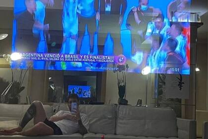 Lionel Messi festejó el pase a la final del seleccionado argentino de futsal