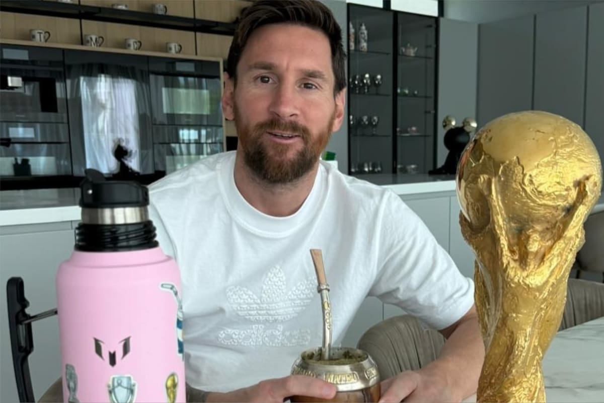 Lionel Messi festejó el segundo aniversario de la conquista mundialista en Qatar