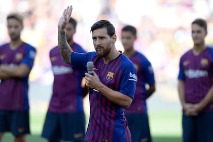 Lionel Messi habló como nuevo capitán