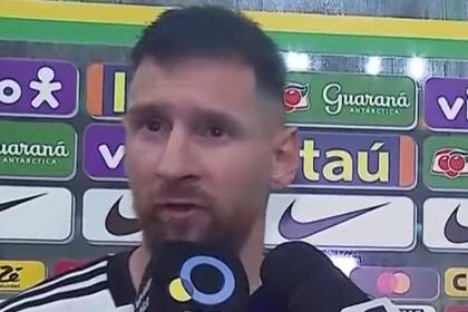 Lionel Messi habló tras el partido de la Argentina