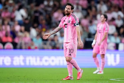Lionel Messi intentó siempre en Inter Miami, pero no pudo con la defensa de Cincinnati; empataron 2-2 por la MLS