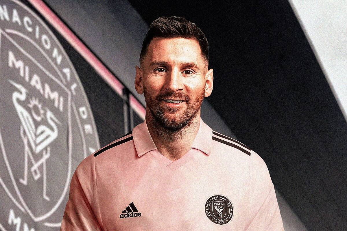 Lionel Messi irá al Inter Miami; en un fotomontaje, el rosarino ya está con la camiseta del club norteamericano