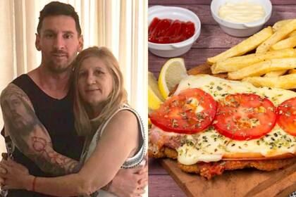 Lionel Messi junto a su madre, Celia, quien le prepara sus milanesas