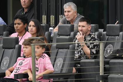 Lionel Messi, junto con su familia, vio desde afuera el partido de Inter Miami