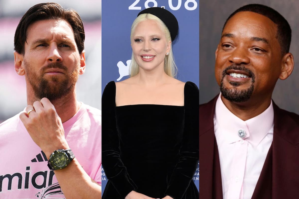 Lionel Messi, Lady Gaga y Will Smith son algunos de los famosos con más cantidad de seguidores en Instagram, X y TikTok