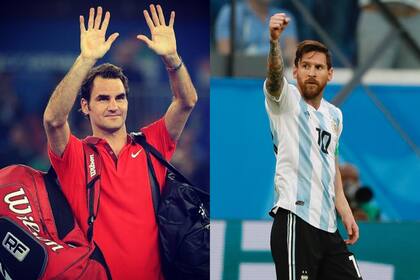 Lionel Messi le dedicó un emotivo posteo en Instagram a Roger Federer tras su retiro: “Un genio, único”. Foto/Instagram: @leomessi @rogerfederer