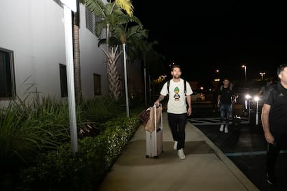 Lionel Messi llegó a Miami para sumarse a la selección argentina (Foto: Twitter @Argentina)