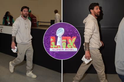 Lionel Messi llegó desde Honduras para no perderse el Super Bowl