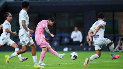 Lionel Messi marcó el primer gol de Inter Miami ante Atlético San Luis por la Leagues Cup