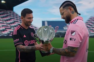 Messi apareció en el nuevo video de Maluma, grabado en el estadio de Inter Miami
