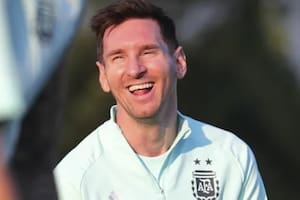Lionel Messi se volvió viral por su forma de reírse (Foto: Twitter @argentina)