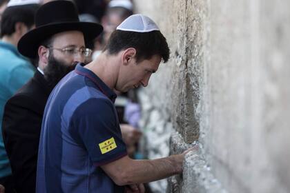 Lionel Messi visitó Israel en 2013