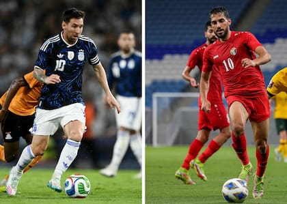 Lionel Messi y Al-Tammari (el "Messi" jordano).