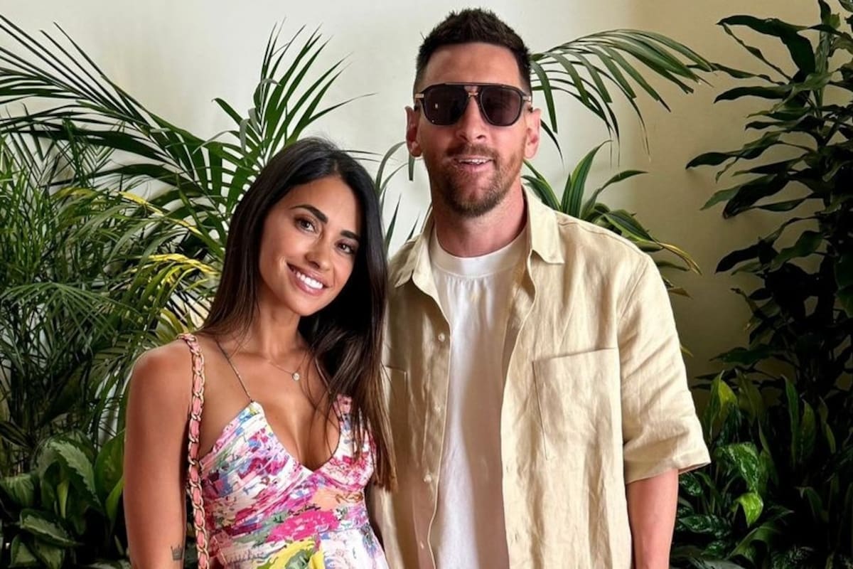 Lionel Messi y Anto Roccuzzo con sus looks de verano por las calles de Miami