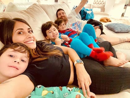 Lionel Messi y Antonela Roccuzzo tuvieron a sus tres hijos con tres años de diferencia entre ellos