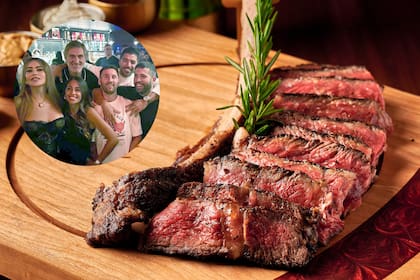 Lionel Messi y Antonela Rocuzzo salieron con amigos a un restaurante de Miami donde se venden selectos cortes de carne