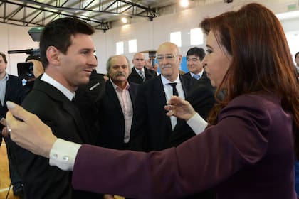 Lionel Messi y Cristina Kirchner, cuando la Selección salió subcampeona